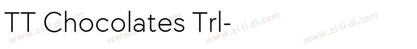 TT Chocolates Trl字体转换
